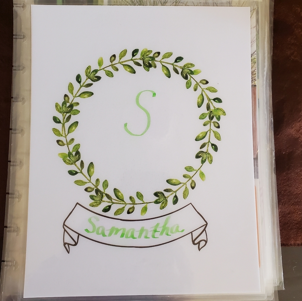 Hand made cover for your Classic size Disc Bound Planner Samantha